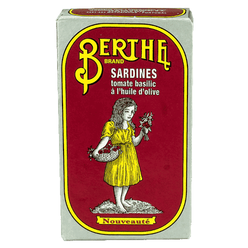 Berthe - Sardiner i tomatbasilicum og olivenolie