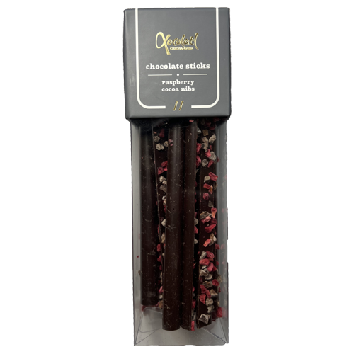 Chokolade sticks, hindbær