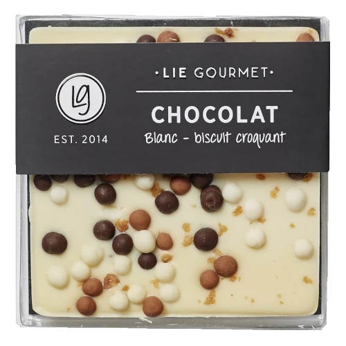Lie Gourmet - Hvid chokolade med knas