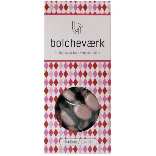 Bolcheværk Bolcher - Hindbær/Lakrids