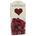 Hjerte bolcher med kirsebær